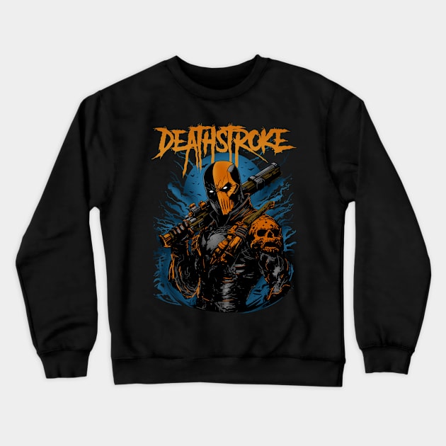 Dynamic Deathstroke Ready for Battle Crewneck Sweatshirt by alluslang